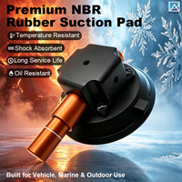 Support de caméra de voiture à ventouse sous vide en alliage d'aluminium avec pompe manuelle pour tournage sur pare-brise et toit, capacité de charge 25-30 kg, pompe personnalisée