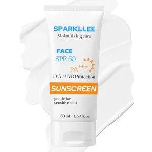 SPF 50+ Organic Sunscreen Private Label Skincare Moisturizing Hydrating UVA UVB Protection Sunblock