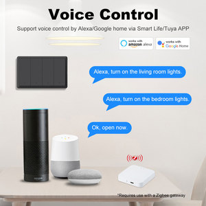 कस्टम लोगो हमें मानक वाई-फाई 1/<span class=keywords><strong>2</strong></span>/3/4 गिरोह फिजिकल पुश बटन स्विच होम ट्यूया स्मार्ट ज़िग्बेई 3.0 स्विच - Product Image 2