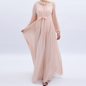Fabricante Yibaoli, Ropa Islámica para Mujer, Abaya Modesta, Vestido Musulmán de Doble Capa de Chifón 2023, Estilo Dubái - Product Image 1