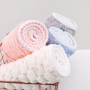 Jin Ao Cloud – bonnet de séchage des cheveux en polaire, 25x65 cm, serviette absorbante épaisse à séchage rapide pour femmes, usage domestique - Product Image 3