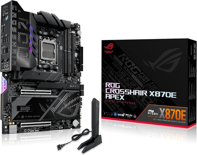 2025 NEW ROG Crosshair X870E APEX X870E AM5 ATX Motherboard Wi-Fi 7 DDR5 Desktop Processors Ready for Advanced AI PC