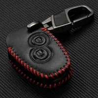 Housse de protection pour clé à distance 2 boutons en cuir pour Renault Trafic Clio Master Modus Twingo Dacia Duster Logan Sandero Opel Vauxhall