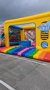 Photomaton Gonflable Viral, Cabine Vidéo Gonflable Virale, Photomaton avec Canapé et Bouée Flamingo - Product Image 3