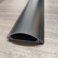 Revêtement de sol en PVC, cache-câbles électrique noir, gouttière pour câbles