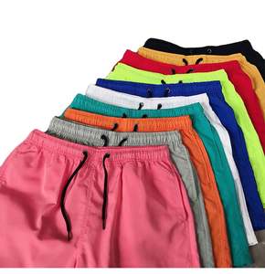 Short de plage de sport grande taille pour homme tricot uni en polyester à séchage rapide avec logo personnalisé impression numérique 5XL pour garçon - Product Image 4