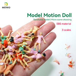 1/50-1/100 Échelle Miniature Sport Chiffres Modèle ABS Plastique Peint Chemin De Fer <span class=keywords><strong>Train</strong></span> Disposition Diorama Construction Figurines Ensemble - Product Image 4
