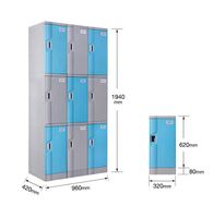 Livraison de colis automatisée de haute qualité Casier RFID Stockage Casiers à bagages de sport intelligents Serrure électronique pour l'utilisation de vestiaire