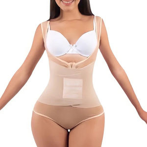 Body sin Mangas con Escote Abierto y <span class=keywords><strong>Faja</strong></span> para Cinturones, para Mujer, Antibacteriano, Control Medio, Spandex/Nailon, Removible - Product Image 4
