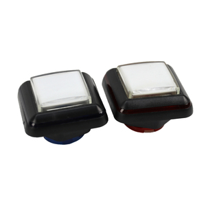 משחק שעשועים מופעל מטבע משחק 33*33 מ "מ מרובע 12v משחק מכונת לחיצה לחצן צבע כפול ארקייד מואר כפתור - Product Image 1