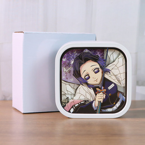 <span class=keywords><strong>Manga</strong></span> che circonda i regali Anime personalizzato Led Light Box, demone <span class=keywords><strong>Slayer</strong></span> Anime ritratto di colori cambiati scatola di luce taglio carta - Product Image 5