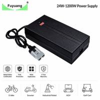 Chargeur de batterie au lithium LiFePO4 CE KC SAA 12V 24V 48V 60V 72V avec affichage LED pour voiturette de golf, AGV, vélo électrique, camping-car