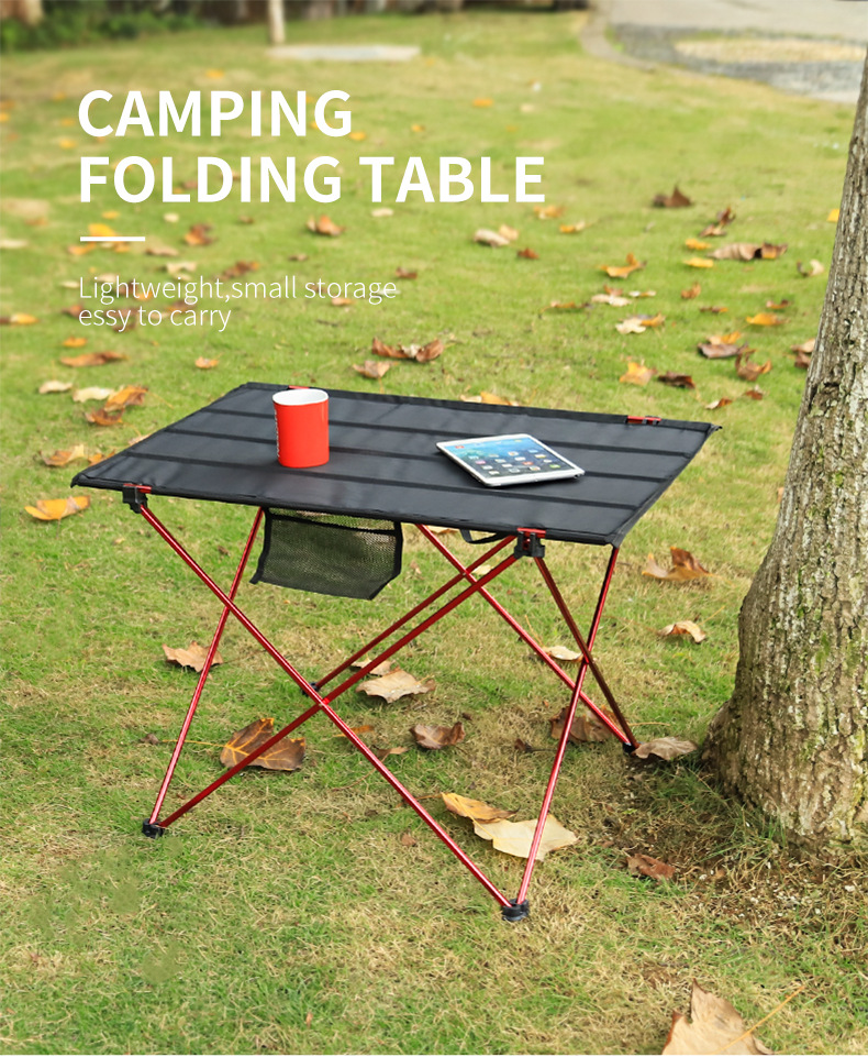 Outdoor Portable Folding Camp Table Oxford Lightweight Folding Table For Camping