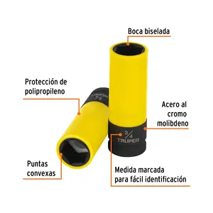 Master con 48 unità a impatto lungo presa con protezione in plastica 3/4 ', 6 punti, 1/2' drive - Product Image 2