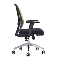 Chaise de bureau de luxe multifonction ergonomique, siège en tissu mailles, accoudoir réglable 2D avec base en aluminium, fauteuil moderne
