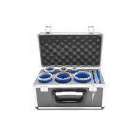 Couronne de diamant brasée sous vide, ensemble de scie à trous pour carreaux, Kit de forets à noyau de diamant M14 pour carreaux en porcelaine