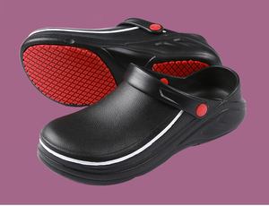 Chaussures <span class=keywords><strong>de</strong></span> travail antidérapantes pour hommes et femmes <span class=keywords><strong>cuisine</strong></span>/chef/jardin/infirmière chaussures noir sabots antidérapants S085 - Product Image 6