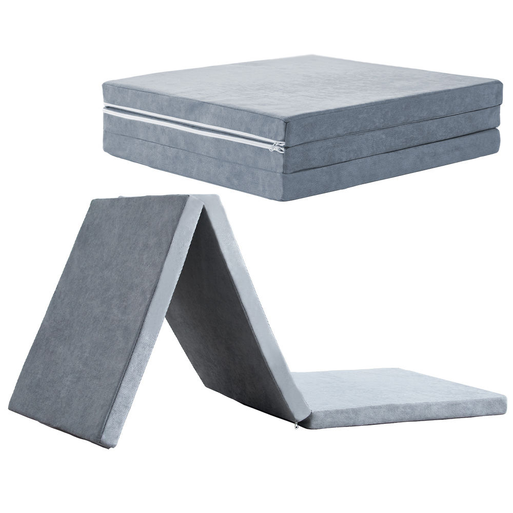 OEM High Quality Comfortable Tri Folding Bed Mattress Tatami Foldable  Portable Mattresses Folding Matress Foam Mattress