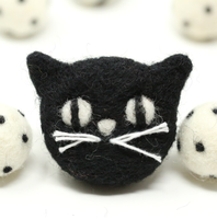 Balles de jeu artisanales de qualité supérieure en 100 % laine de Nouvelle-Zélande, jouets à mâcher biodégradables pour animaux de compagnie, prêts à l'emploi avec herbe à chat, jouet d'entretenissement pour chatons d'intérieur