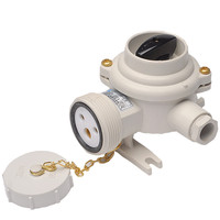 Enchufe de nailon marino 10A con interruptor CZKS109
