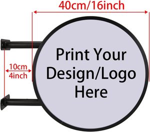 لافتة إعلانية خارجية مزدوجة الوجهين Led 16in لوحة إعلانات مستديرة مقاومة للماء لمتاجر البيع بالتجزئة - Product Image 2