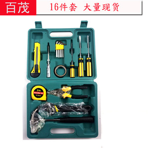 Car <b>Tool</b> Kit 16 Piece Automotive Repair Set <b>With</b> Measuring Tape And Pliers For Vehicle Maintenance - Product Image 2