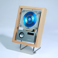 Lámpara de Ambiente Inalámbrica para Montar en la Pared con Radio FM, Altavoz Bluetooth HIFI Integrado, Reproductor de MP3, Marco de Fotos y Reproductor de CD