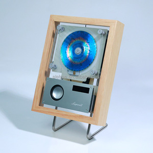 Lecteur <span class=keywords><strong>CD</strong></span> mural sans fil pour la maison avec lumière d'ambiance, radio FM intégrée, haut-parleur HIFI <span class=keywords><strong>MP3</strong></span> Bluetooth et cadre photo musical - Product Image 4