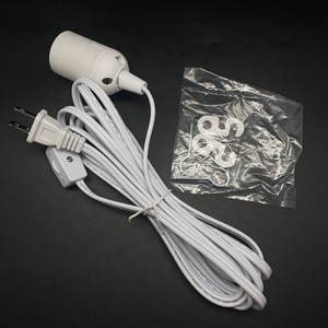 US-Stecker Netzkabel 3,5m Verlängerung für Heimanwendungen Hängelaterne Pendelleuchte E26 Fassung Lampe Kupferleiter PVC 125V 2 - Product Image 1