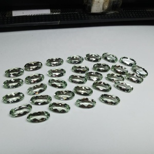 หินอเมทิสต์ prasiolite ควอตซ์สีเขียวทรงวงรีทรงหลวมเกรดสูง8x16มม. - Product Image 5