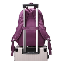 Sac à dos pour ordinateur portable grande capacité en jean coloré imperméable avec fermeture éclair, doublure en polyester, idéal pour les activités de plein air, les déplacements professionnels et les voyages décontractés