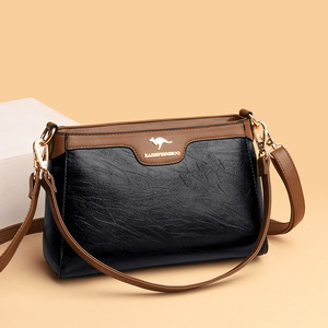 Spring Casual Tote <b>Bag</b> Big <b>Shoulder</b> <b>Bags</b> PU Leather Messenger Crossbody Contrast Stitching Women Hand <b>Bags</b> - Product Image 4