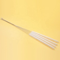 Brosse de nettoyage pour tube de liposuccion laparoscopique, instrument chirurgical, poils en nylon de haute qualité, écologique, en acier inoxydable