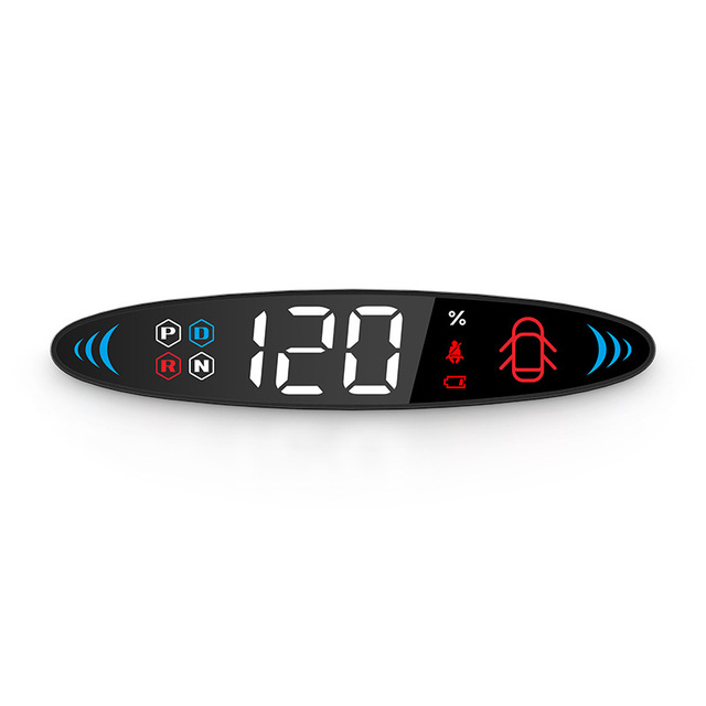 Universal Smart Gauge OBD HUD Car Head up Display Speedometer Display Turn Signal Battery Reminder for Tesla Model 3/Y 2019-2022