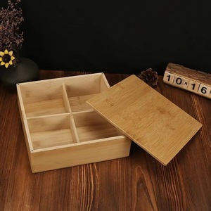<b>Bamboo</b> Wooden Box Rectangle Handmade Customizable Gift Packaging Craft Storage <b>Container</b> - Product Image 2