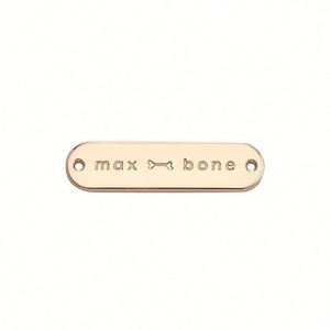 Custom Gold Eco-Friendly Press Clothing Labels Brand Logos Tags Garment <b>Accessories</b> for Clothing - Product Image 4