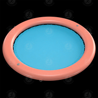 Danrelax Bouée Gonflable Ronde Sunchill de 3,6 m pour Adultes, Transat Flottant Robuste avec Pompe, pour Lac, Océan et Piscine