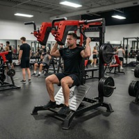 Machine Commerciale 2-en-1 Hack Squat et Presse Épaules en Acier Q235, Charge Maximale 300kg, Équipement de Gym à Charge par Disques