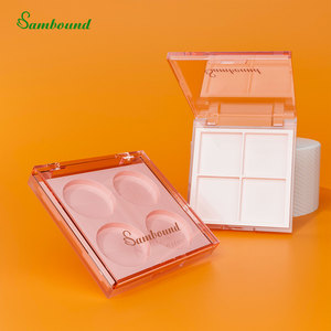 Palette de fards à paupières multicolores en plastique ABS transparent de grande taille à 4 couleurs - Product Image 2