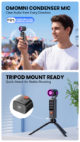 Kamera Mini Portabel 1080p dengan Kipas Pendingin, Desain Putar 270 Derajat, Baterai 2200mAh, Layar 1,97 inci, Mudah Digunakan untuk Perjalanan Luar Ruangan
