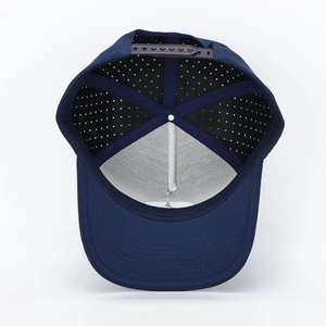 หมวกเบสบอลมีรูตัดด้วยเลเซอร์ Gorras หมวกผ้าโพลีเอสเตอร์5แผงสำหรับคุณพ่อ - Product Image 5