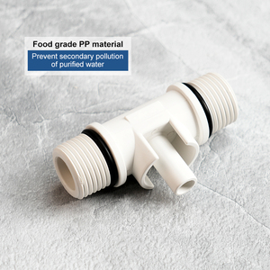 <span class=keywords><strong>Raccordo</strong></span> a T per Ingresso Acqua OEM 1/2" NPT, Componenti per Sistema RO <span class=keywords><strong>3</strong></span>/<span class=keywords><strong>8</strong></span>" OD, Materiale POM, Giunto a Innesto Diretto, Produzione Diretta - Product Image 3