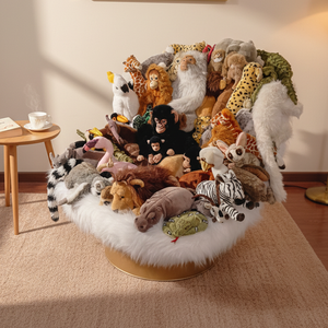 Sillón Giratorio de Peluche con Diseño de Animal de Lujo, Sofá Cómodo de Diseño Moderno Tapizado para <span class=keywords><strong>Muebles</strong></span> de Sala de Estar - Product Image 3