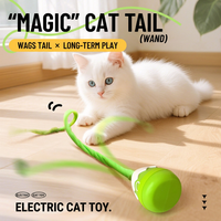 Jouet populaire pour animaux de compagnie : Baguette magique électrique portable rechargeable par USB pour chat, idéale pour les grossistes et les magasins de fournitures pour animaux.