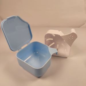 Scatola per il trasporto di protesi in stile europeo/ortodontico dentale/custodia da viaggio custodia da bagno per la protezione della bocca - Product Image 3