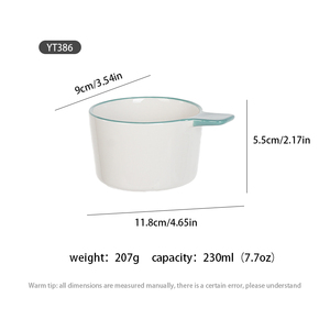 Ceramic 1 Cup <strong>Measuring</strong> Cup 8oz 240ml <strong>Liquid</strong> <strong>Measuring</strong> Cup Kitchen Baking <strong>Tool</strong> Pour Spout <strong>Measuring</strong> Pitcher for Milk Oil Water - Product Image 2