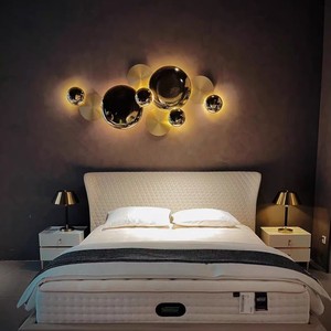Lámpara de pared de metal LED de estilo industrial, montada en la pared, para sala de estar, dormitorio, estudio, iluminación - Product Image 2