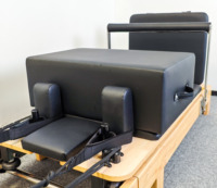 Reformer de Pilates professionnel portable en bois de chêne pliable, équipement de fitness pour le corps