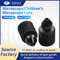 Objectif de microscope électronique TY-8005-A2 à succès avec grossissement 500x, capteur 1/4, ouverture 4,5 mm, forme conique