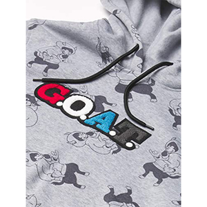Sweat à capuche pour homme Out Look 100% coton chenille Patch Sweatshirt avec broderie Technics Hiver - Product Image 6